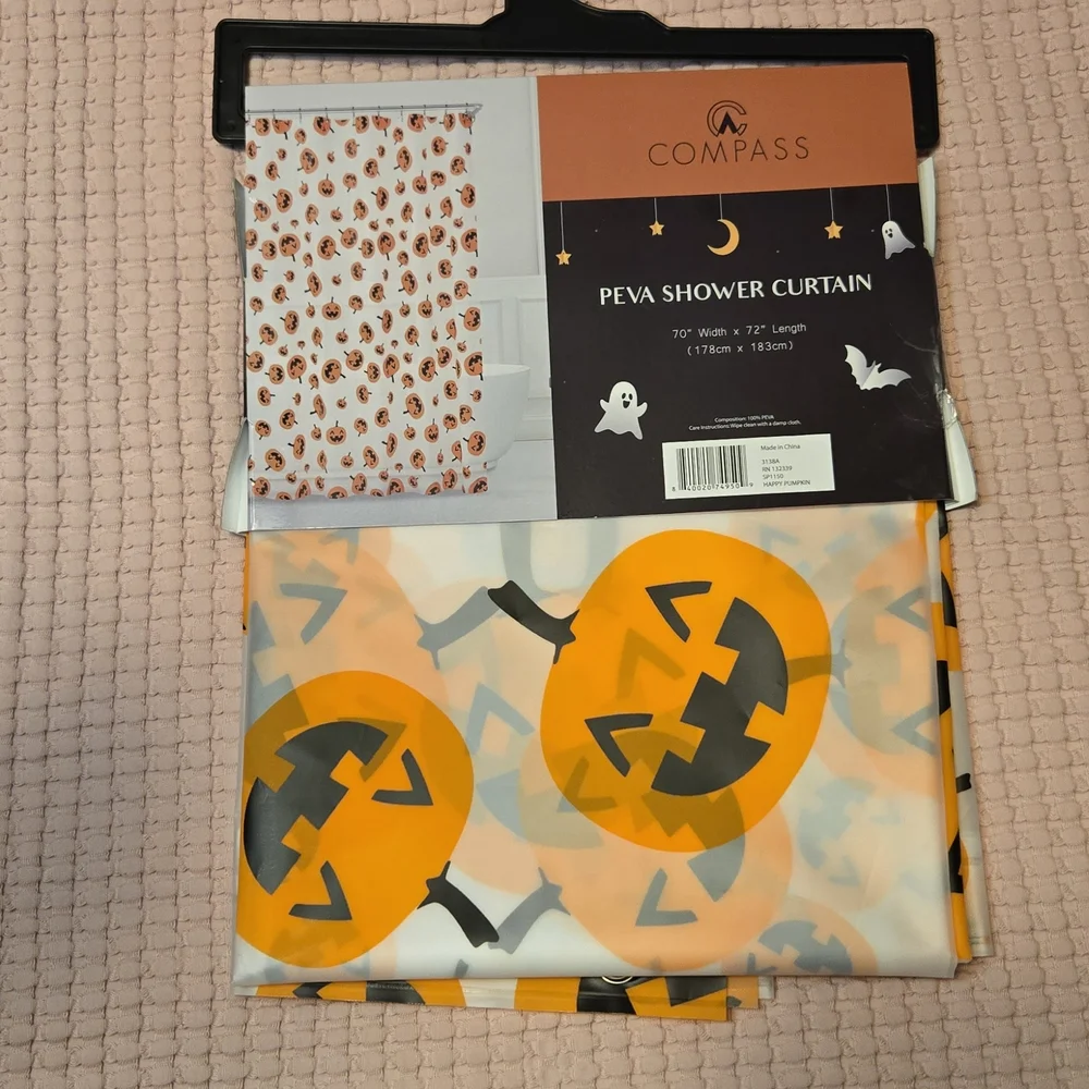 Halloween Pumpkin Shower Curtain